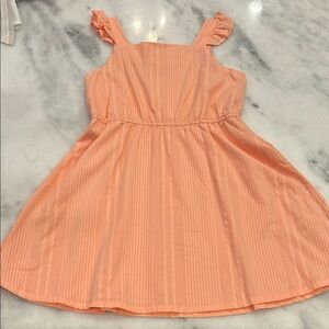 Copper Key Coral Ruffle Strap Dress
